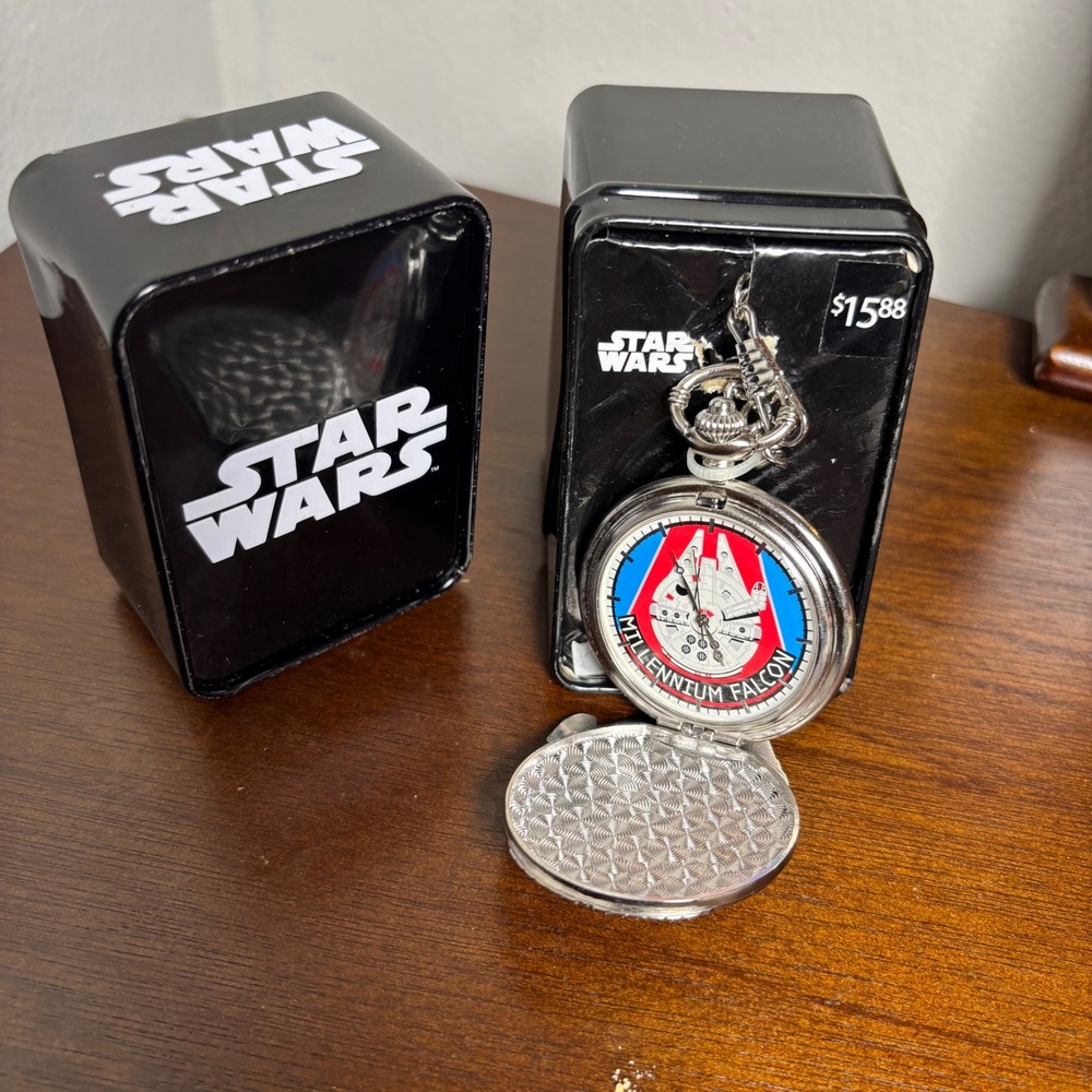 Starwar Millennium Falconpocketwatch stainlesssteel deluxe pocketwatch collect